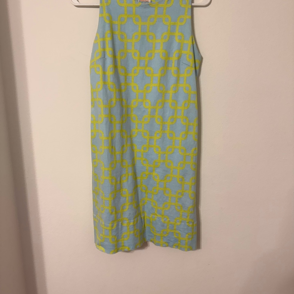 220$ Gretchen Scott Designs XS Midi Lined Coastal Preppy Blue Green